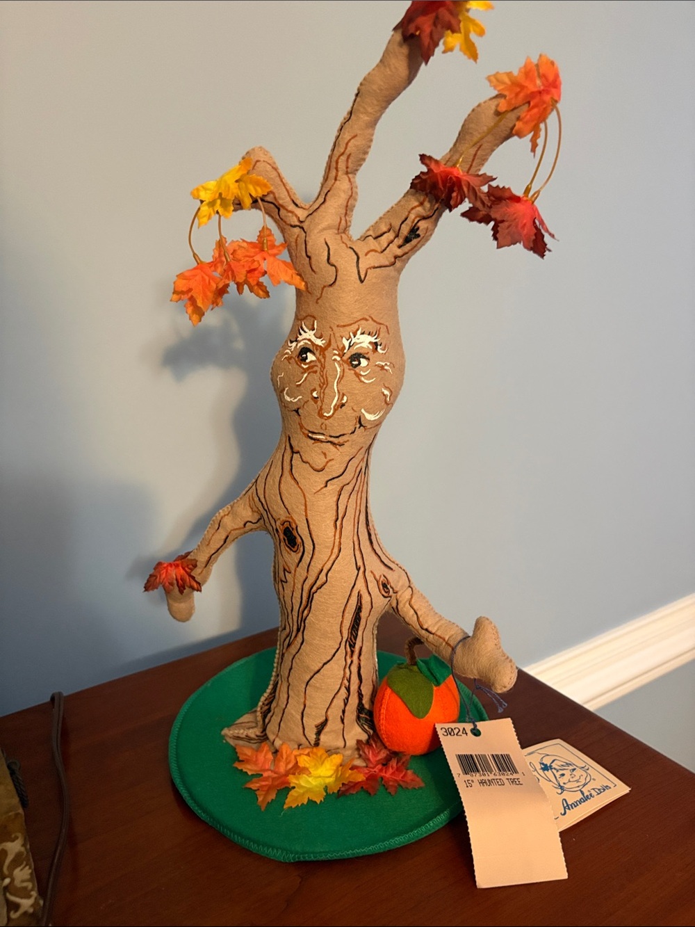 Vintage 1996 ANNALEE 15” Haunted Fall Tree, New In Bag